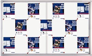 Thumbnail - FRANKEN Schaukasten PRO silber 21x DIN A4 161,5 x 4,6 x 99,0 cm, 1 St.