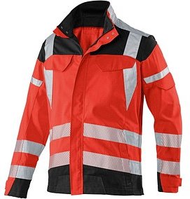 Thumbnail - KÜBLER® unisex Warnjacke REFLECTIQ rot, schwarz Größe 102