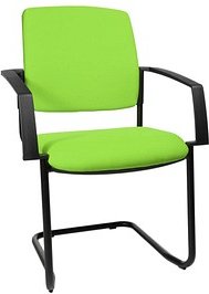 2 Topstar Besucherstühle BtoB 20 BB300A G05 grün Stoff