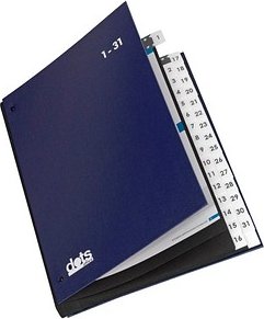 dots Pultordner 1-31 blau