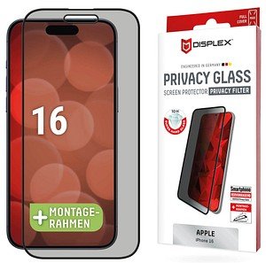 DISPLEX® Privacy Glass Display-Blickschutzglas für Apple iPhone 16