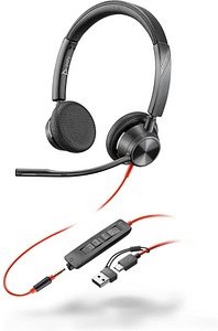 poly Blackwire 3325 Headset schwarz