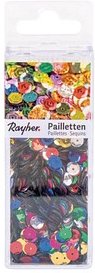 Thumbnail - Rayher Streu-Pailletten mehrfarbig gewölbt Ø 6,0 mm, 4.000 St.