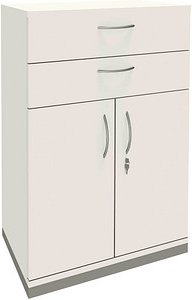 fm Aktenschrank Sidney, 4260672330904 weiß 1 Fachboden 80,0 x 44,2 x 113,3 cm