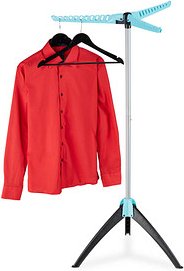 Thumbnail - relaxdays Wäscheständer silber, schwarz, türkis