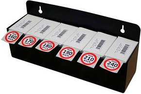 EICHNER Aufkleber-Set Geschwindigkeit, rot/weiß, 6x 100 St.