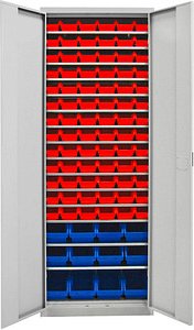 ADB Metallschrank 40833 lichtgrau 71,0 x 30,0 x 195,0 cm, aufgebaut