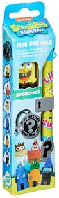 BlueSky Kugelschreiber SpongeBob - Mini Pen Pals gelb, blau, Schreibfarbe: schwarz, 1 St.