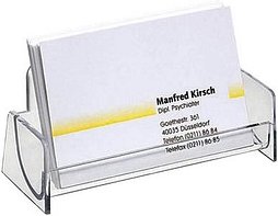 Thumbnail - SIGEL Visitenkartenhalter glasklar, für bis zu 50 Visitenkarten