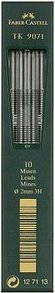 FABER-CASTELL TK 9071 Fallminen-Bleistiftminen schwarz 3H 2,0 mm, 10 St.