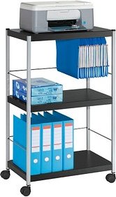 Thumbnail - PAPERFLOW Bürowagen anthrazit 3 Ebenen 60,0 x 36,0 x 100,0 cm