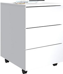 Thumbnail - VCM my office Dalosa Rollcontainer weiß 3 Auszüge 39,0 x 45,0 x 55,0 cm