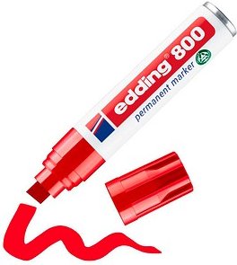Thumbnail - edding 800 Permanentmarker rot 4,0 - 12,0 mm, 1 St.