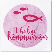 Thumbnail - Rayher Wachsmotiv rosa Heilige Kommunion Ø 6,7 cm, 1 St.
