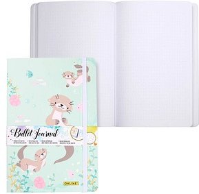 ONLINE® Notizbuch Bullet Journal Otter DIN A5 punktkariert, mehrfarbig Softcover 144 Seiten, 1 St.