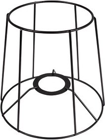 Rayher Dekoartikel schwarz Metall Lampenschirm Rahmen