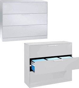 CP C 3000 Asisto Hängeregistraturschrank verkehrsweiß 3 Schubladen 120,0 x 43,5 x 101,0 cm