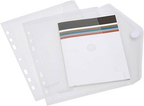 FolderSys Dokumententaschen DIN A5 transparent genarbt 0,20 mm, 10 St.