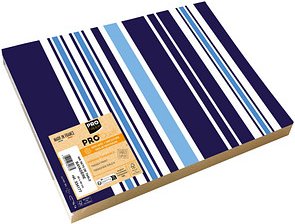 Thumbnail - PROnappe Platzsets Bajadere Marineblau mehrfarbig 30,0 x 40,0 cm, 400 St.