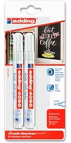 edding 4095 Kreidemarker weiß 2,0 - 3,0 mm, 2 St.