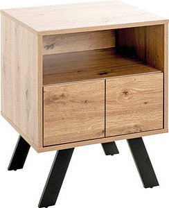 Thumbnail - HAKU Möbel Konsole Nachttisch rechteckig MDF-Platte eiche 45,0 x 40,0 x 60,0 cm, 1 St.