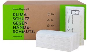 Green Hygiene® Papierhandtücher FRIEDA Zick-Zack-Falzung 2-lagig 4.000 Tücher