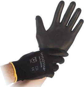 franz mensch unisex Arbeitshandschuhe Black Ace schwarz Größe XS, 12 Paar