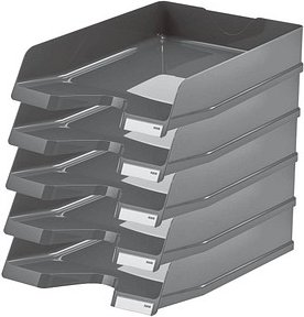 Thumbnail - HAN Briefablagen VIVA dunkelgrau DIN A4, 5 St.