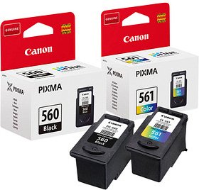 Thumbnail - Canon PG-560 + CL-561 schwarz, color Druckköpfe, 2er-Set