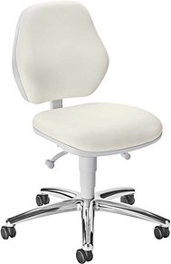 Thumbnail - bimos Arbeitsdrehstuhl weiß Kunstleder