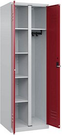 CP Spind Classic Plus lichtgrau, rubinrot 080600-20 S10001, 1 Schließfach 60,0 x 50,0 x 185,0 cm