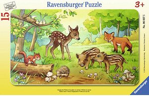 Ravensburger Tierkinder des Waldes Puzzle, 15 Teile