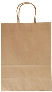 folia Papier-Tragetaschen L braun 24,0 x 31,0 cm, 20 St.