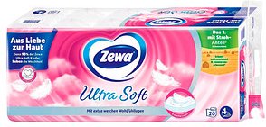 Zewa Toilettenpapier Ultra Soft 4-lagig, 20 Rollen