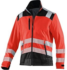 Thumbnail - KÜBLER® unisex Warnjacke REFLECTIQ rot, schwarz Größe XS