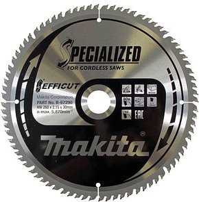makita B-67290 EFFICUT Kreissägeblatt 260,0 mm, 80 Zähne, 1 St.