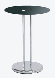 Thumbnail - HAKU Möbel Beistelltisch rund Glas schwarz 40,0 x 40,0 x 55,0 cm, 1 St.