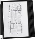 Thumbnail - DURABLE Wand-Sichttafelsystem VARIO® MAGNET WALL 591801 DIN A4 schwarz mit 10 St. Sichttafeln, 1 St.