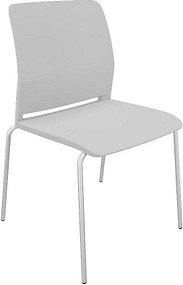 Thumbnail - Quadrifoglio Besucherstuhl Close OCLOSV01 IY FSC27 grau Kunststoff