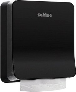 Satino Papierhandtuchspender HYGINITY Interfold S PT2 System 333413 schwarz Kunststoff, 1 St.