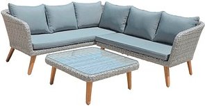 Thumbnail - Garden Pleasure Loungegruppe PAMPLONA hellgrau Kunststoff, 10-teilig