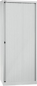 BISLEY Rollladenschrank lichtgrau 4 Fachböden 80,0 x 43,0 x 198,0 cm