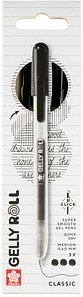 Sakura Gelly Roll Retractable Classic Gelschreiber transparent 0,4 mm, Schreibfarbe: schwarz, 3 St.