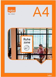 nobo Magnetrahmen selbstklebend orange A4, 2 St.