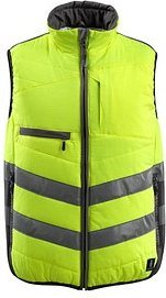 Thumbnail - MASCOT® unisex Warnweste Grimsby warngelb, anthrazit Größe XL
