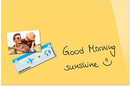 Thumbnail - Be!Board® Glas-Magnettafel 60,0 x 40,0 cm sonnengelb