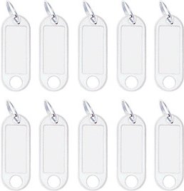 WEDO Schlüsselanhänger weiß, 10 St.