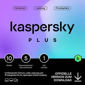 Thumbnail - KASPERSKY Plus Sicherheitssoftware Vollversion (Download-Link)