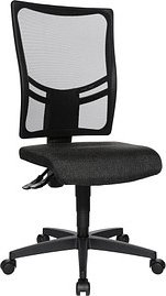 Thumbnail - Topstar Bürostuhl Net Point 10, NX200 G22 Stoff anthrazit, Gestell schwarz