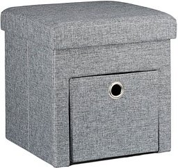 Thumbnail - relaxdays Hocker mit Stauraum 10020369_111 grau, 1 St.